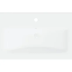 vidaXL - Wastafelkast En Wastafel - Zwart - Bewerkt hout - 60 x 38.5 x 46 cm