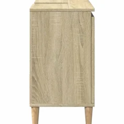 vidaXL - Wastafelonderkast met 1 deur 2 lades - Sonoma eiken - 65x33x60 cm Sale