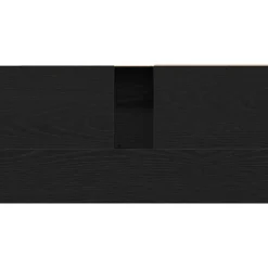 vidaXL - Wastafelonderkast met 1 deur 2 lades - Zwart eiken - Hout - 65x33x60 cm Best