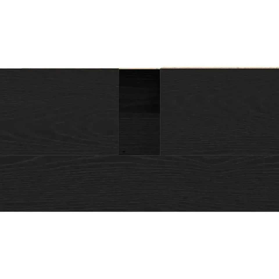 vidaXL - Wastafelonderkast met 1 deur 2 lades - Zwart eiken - Hout - 65x33x60 cm Best