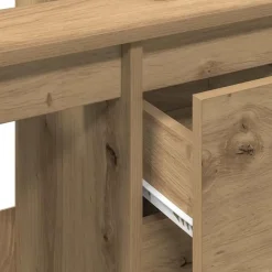 vidaXL - Wastafelonderkast - 1 deur 2 lades - Artisanaal eiken - 65x33x60 cm Sale