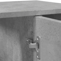 vidaXL - Wastafelonderkast met 1 deur 6 vakken - Betongrijs spaanplaat - 60 cm Online