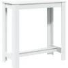 vidaXL - Wit Bartafel - Bewerkt hout - 102x50x103.5 cm Clearance