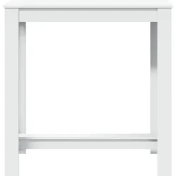 vidaXL - Wit Bartafel - Bewerkt hout - 102x50x103.5 cm Clearance
