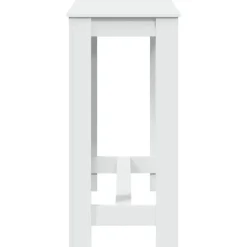 vidaXL - Wit Bartafel - Bewerkt hout - 102x50x103.5 cm Clearance