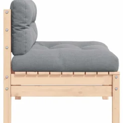 vidaXL - 2-zitsbank - Crème - Grenenhout Best