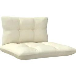 vidaXL - 2-zitsbank - Crème - Grenenhout Best