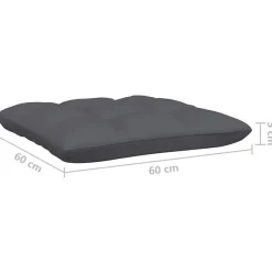 vidaXL - 2-zitsbank - Zwart - Grenenhout Hot