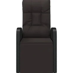vidaXL - Zitstoel - Zwart - Poly rattan Outlet