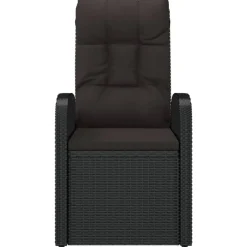 vidaXL - Zitstoel - Zwart - Poly rattan - 2 stuks Outlet