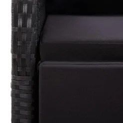 vidaXL - Zitstoel - Zwart - Poly rattan - 2 stuks Outlet