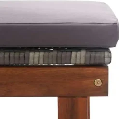 vidaXL - Zonnebed - Grijs - Poly rattan