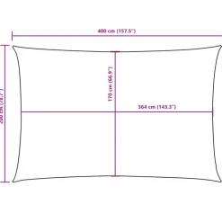 vidaXL - Zonnezeil - Antraciet - 2 x 4 m Online