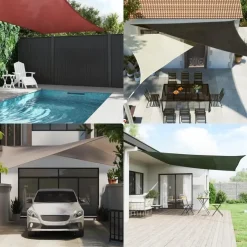 vidaXL - Zonnezeil - Beige - 2 x 2 m Online