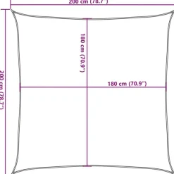 vidaXL - Zonnezeil - Beige - 2 x 2 m Online