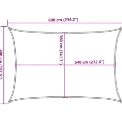 vidaXL - Zonnezeil - Beige - 4 x 6 m Discount