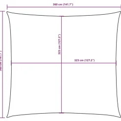 vidaXL - Zonnezeil - Beige - 3.6 x 3.6 m Hot