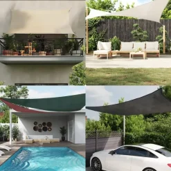 vidaXL - Zonnezeil - Beige - 3.6 x 3.6 x 3.6 m Hot