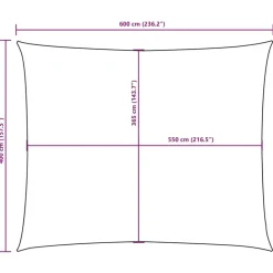 vidaXL - Zonnezeil - Bruin - 4 x 6 m Online
