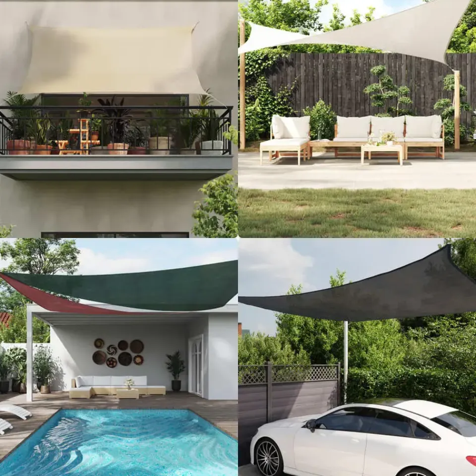 vidaXL - Zonnezeil - Crème - 4 x 6 m Hot