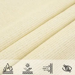 vidaXL - Zonnezeil - Crème - 4 x 6 m Hot