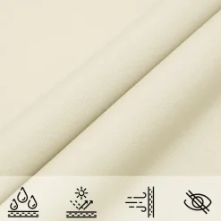 vidaXL - Zonnezeil - Crème - 4 x 6 m Clearance