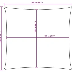 vidaXL - Zonnezeil - Crème - 2 x 2 m New