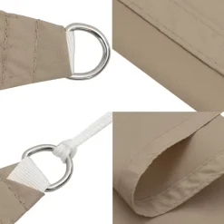 vidaXL - Zonnezeil - Taupe - 2 x 4 m Best