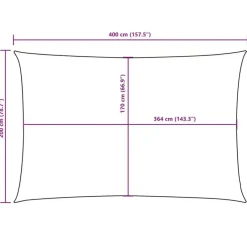 vidaXL - Zonnezeil - Taupe - 2 x 4 m Best