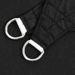 vidaXL - Zonnezeil - Zwart - 4 x 4 x 4 m