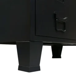 vidaXL - Zwart - Metaal Outlet