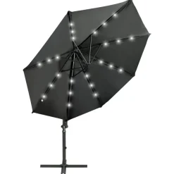 vidaXL - Zweefparasol - Antraciet - 300 cm Outlet