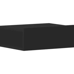 vidaXL - Zwevend Nachtkastje - Zwart - Bewerkt hout - 2 stuks New