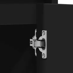 vidaXL Badkamerkast 60x33x61 cm spaanplaat zwart Discount