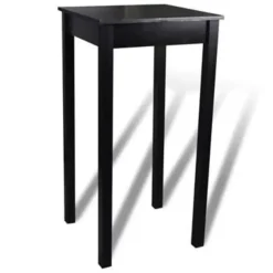 vidaXL Bartafel 55x55x107 cm MDF zwart Clearance