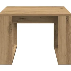 vidaXL Bijzettafel - Salontafel - U-porten - Artisanaal eiken - 50x50x35 cm Sale