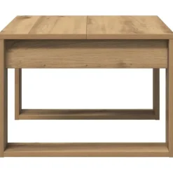 vidaXL Bijzettafel - Salontafel - U-porten - Artisanaal eiken - 50x50x35 cm Sale