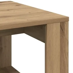 vidaXL Bijzettafel - Salontafel - U-porten - Artisanaal eiken - 50x50x35 cm Sale