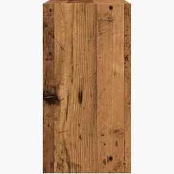 vidaXL Bijzettafel met opbergruimte - Oud hout - Bewerkt hout - 50x26x50 cm Online