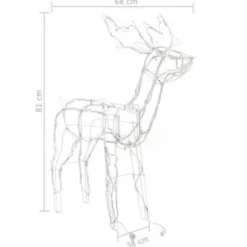 vidaXL 3-delige Kerstverlichting rendieren 229 LED's Best