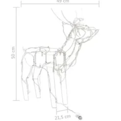 vidaXL 3-delige Kerstverlichting rendieren 229 LED's Best