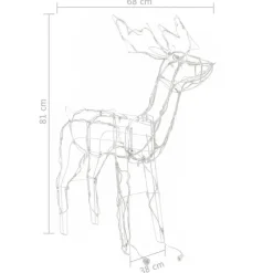 vidaXL 3-delige Kerstverlichting rendieren 229 LED's Best