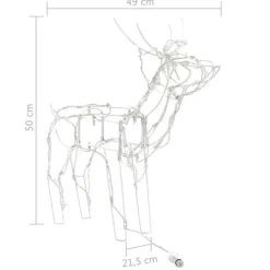 vidaXL 3-delige Kerstverlichting rendieren 229 LED's Best