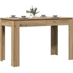 vidaXL Eettafel - Rechthoekige tafel - Artisanaal eiken - Hout - 120x60x76 cm Clearance