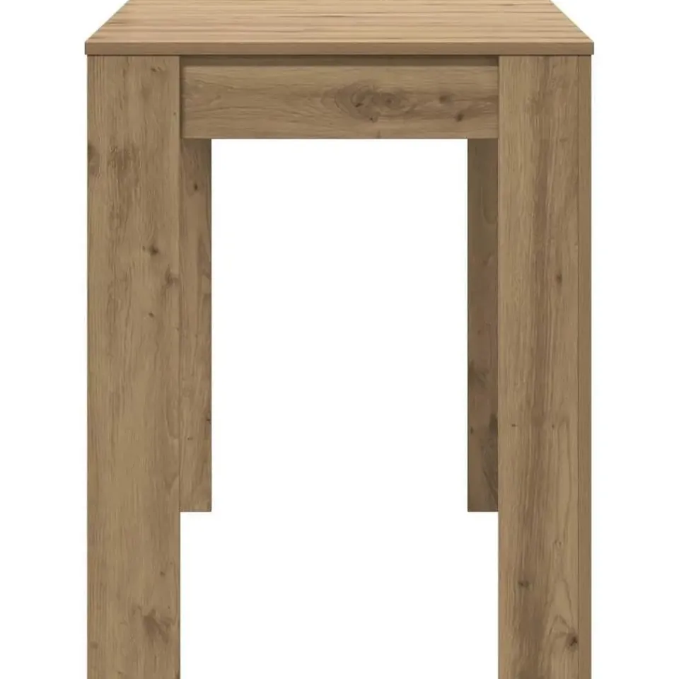 vidaXL Eettafel - Rechthoekige tafel - Artisanaal eiken - Hout - 120x60 cm