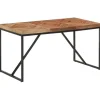 vidaXL Eettafel - Rechthoekige tafel - Massief acaciahout&mangohout - 140x70 cm Outlet