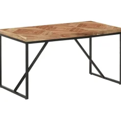 vidaXL Eettafel - Rechthoekige tafel - Massief acaciahout&mangohout - 140x70 cm Outlet