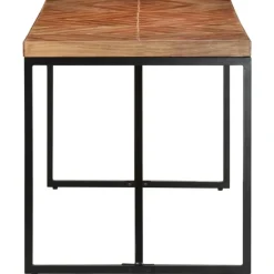 vidaXL Eettafel - Rechthoekige tafel - Massief acaciahout&mangohout - 140x70 cm Outlet