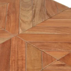 vidaXL Eettafel - Rechthoekige tafel - Massief acaciahout&mangohout - 140x70 cm Outlet