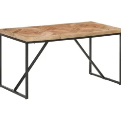vidaXL Eettafel - Rechthoekige tafel - Massief acaciahout&mangohout - 140x70 cm Outlet